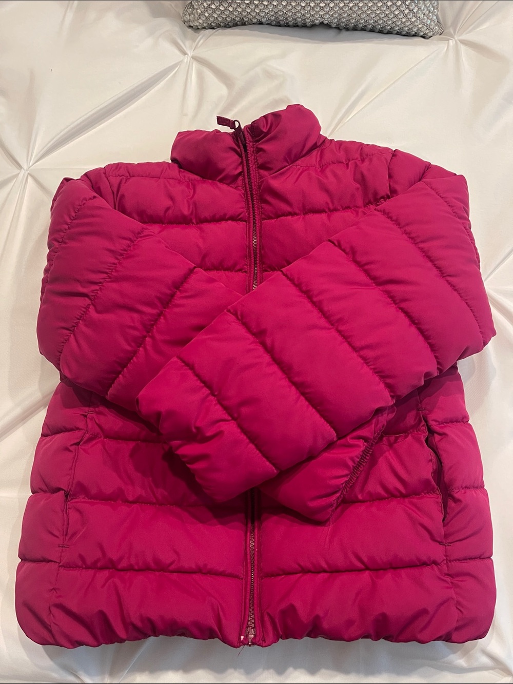 Place Kids Puffer Jacket in Raspberry